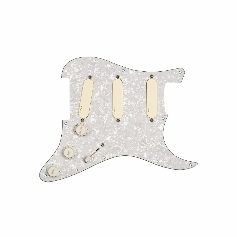 Basses EMG Fretted Instrument Accessories & Parts | Emg Emg-Dg20 David Gilmour Pre-Wired Pickguard/Pickup Set Ivory