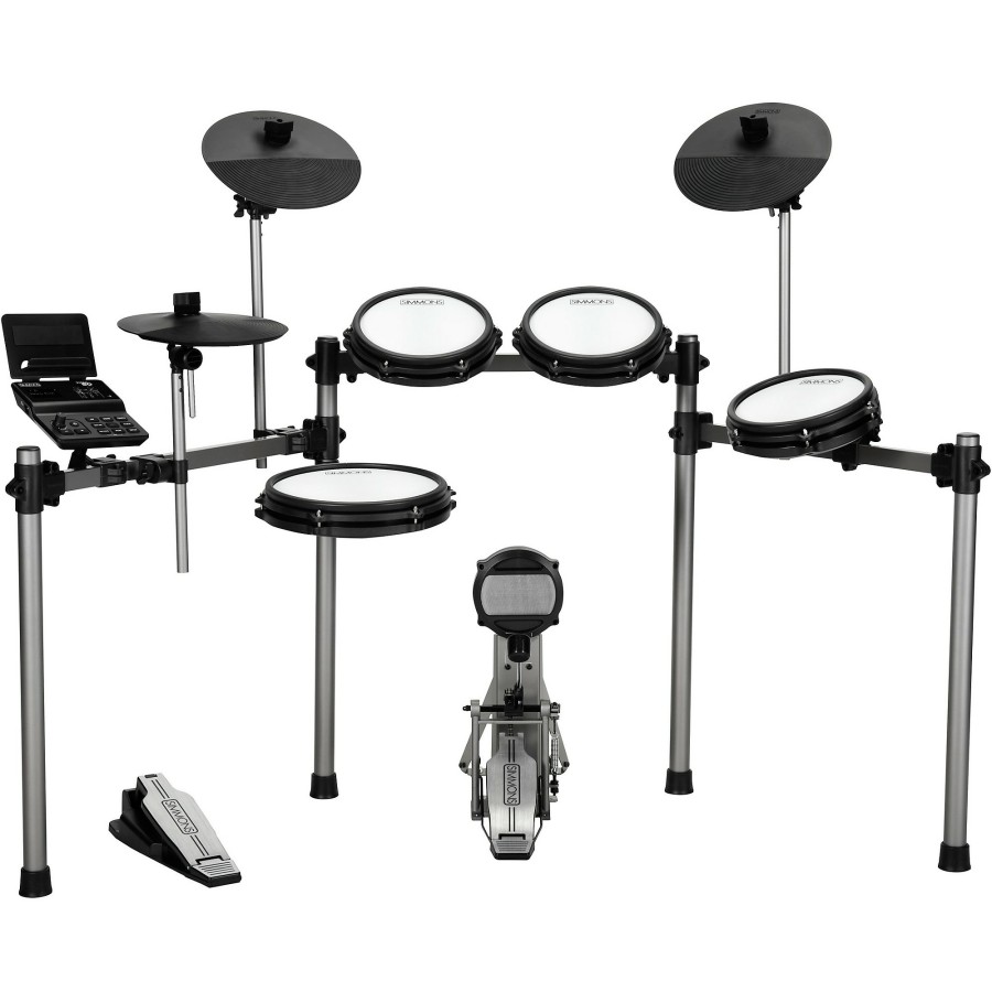 Drums Simmons Electronic Drum Sets | Simmons Titan 50 Electronic Drum Kit With Mesh Pads, Bluetooth And Da2110 Drum Amp