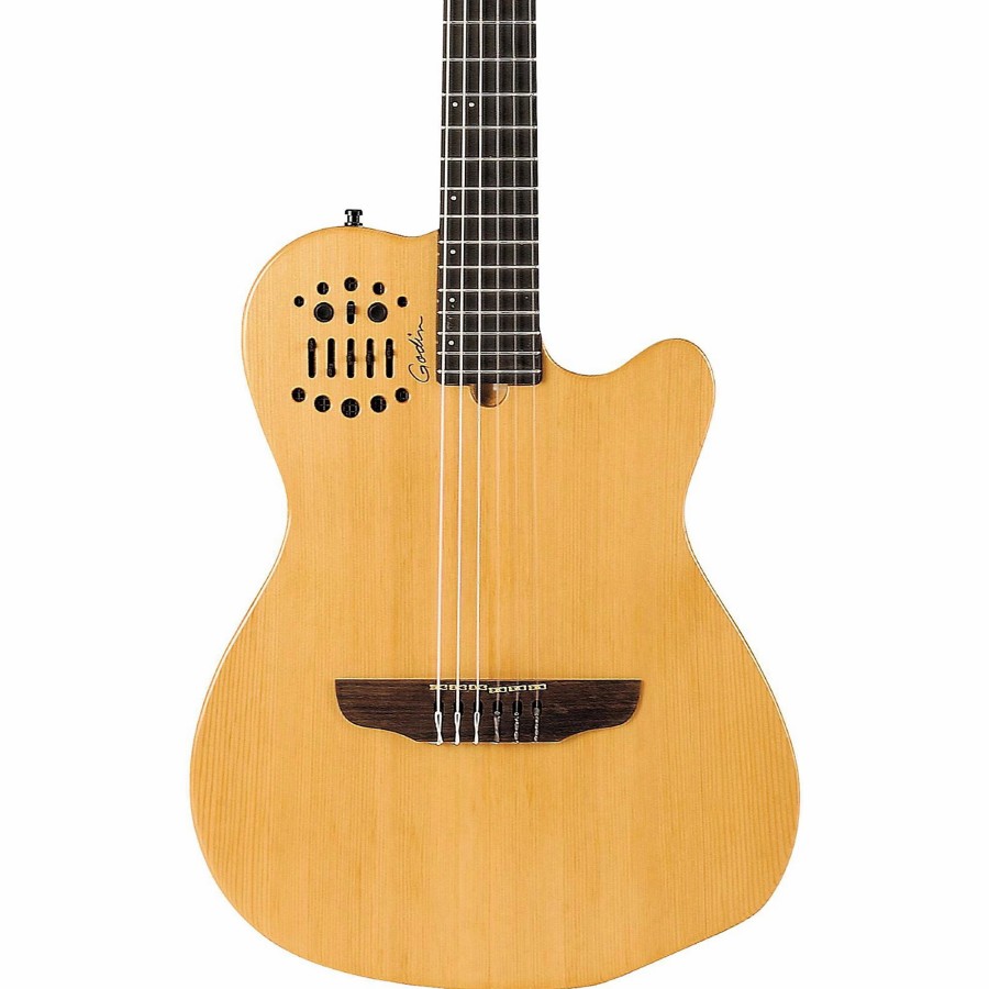 Guitars Godin | Godin Acs-Sa Nylon String Cedar Top Acoustic-Electric Guitar Semi-Gloss Natural