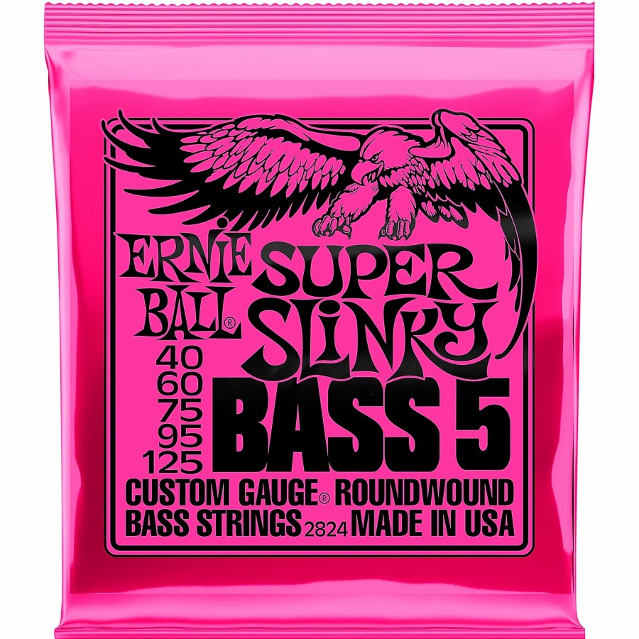 Basses Ernie Ball Bass Guitar Strings | Ernie Ball 2824 Super Slinky 5-String Bass Strings