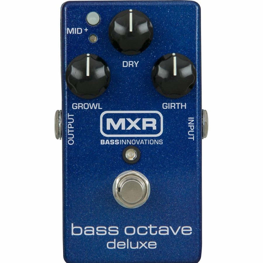 Basses MXR Bass Effects | Mxr M288 Bass Octave Deluxe Effects Pedal Blue Sparkle