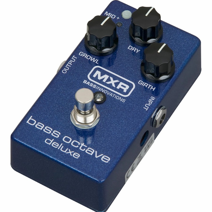 Basses MXR Bass Effects | Mxr M288 Bass Octave Deluxe Effects Pedal Blue Sparkle