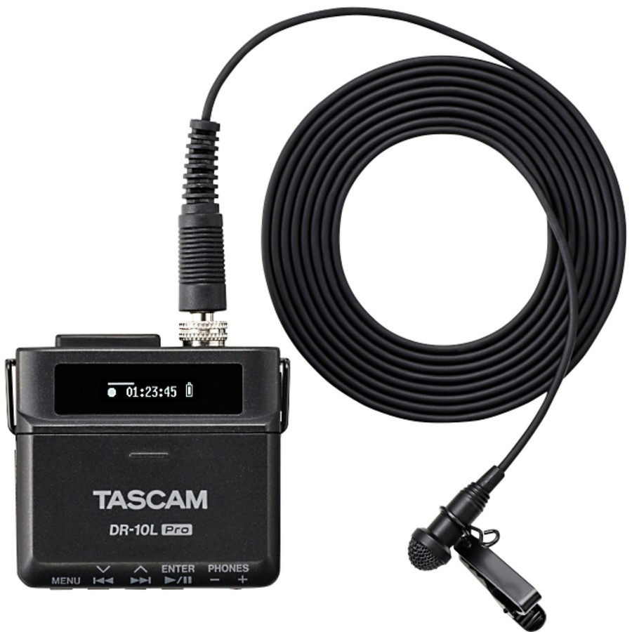 Recording TASCAM | Tascam Dr-10L Pro Digital Audio Recorder With Lavalier Microphone