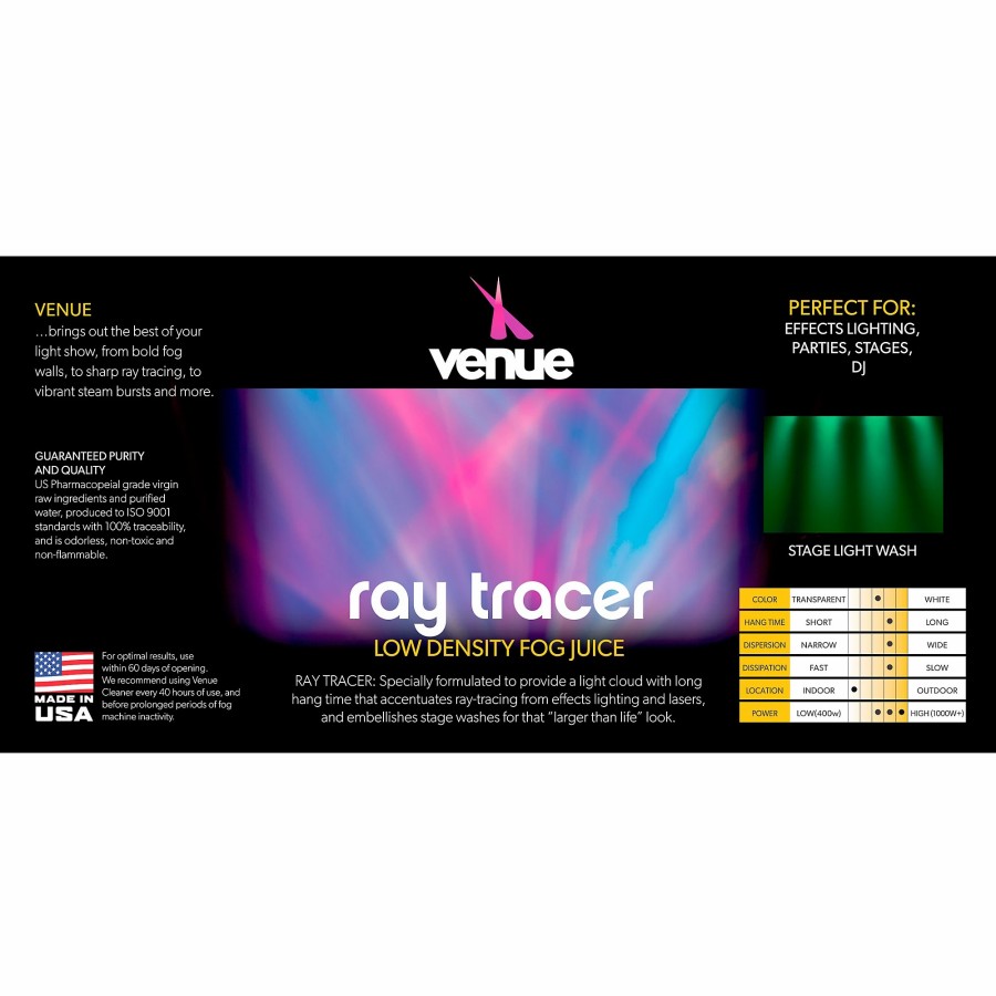 Lighting Venue | Venue Ray Tracer Low Density Fog Juice 5 Gallon