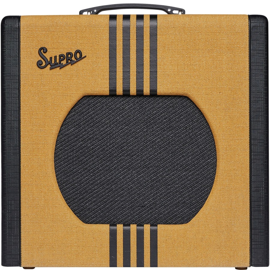 Guitars Supro Guitar Amps | Supro 1822 Delta King 12 15W 1X12 Tube Guitar Amp Tweed And Black