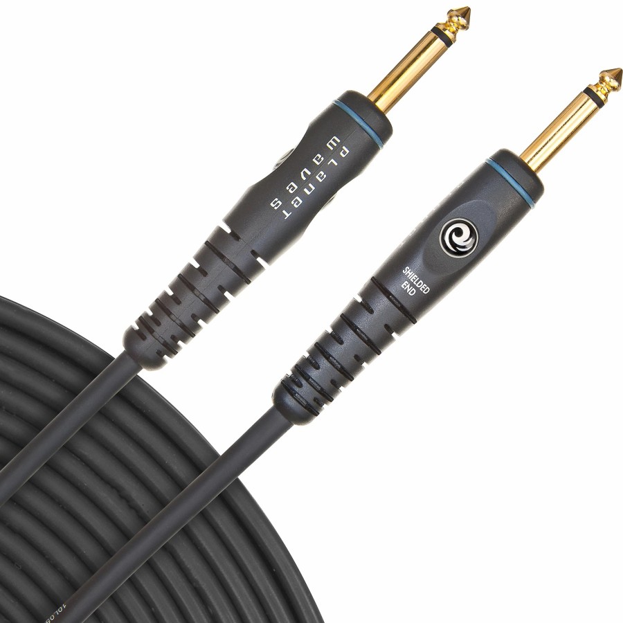 Guitars D'Addario Instrument Cables | D'Addario Gold-Plated 1/4" Straight Instrument Cable 15 Ft.