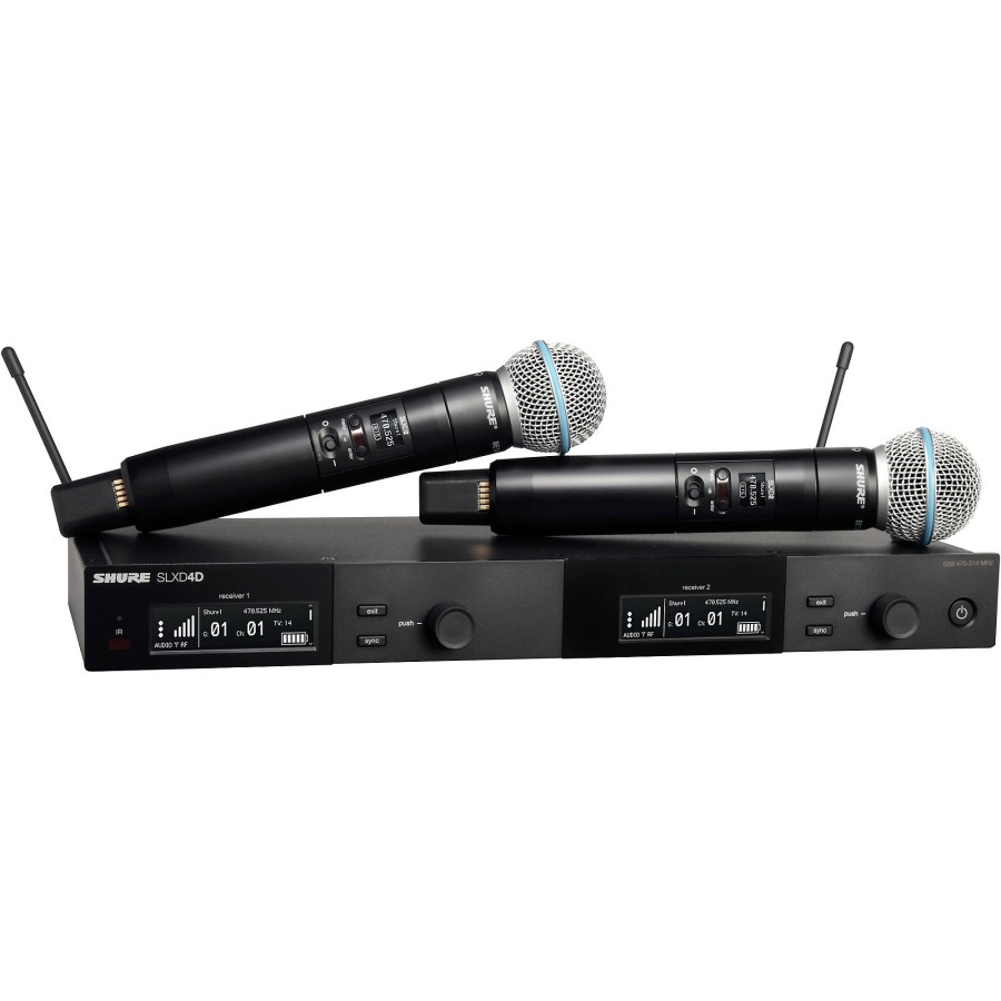 Live Sound Shure | Shure Slxd24D/B58 Dual Wireless Vocal Microphone System With Beta 58 Band H55