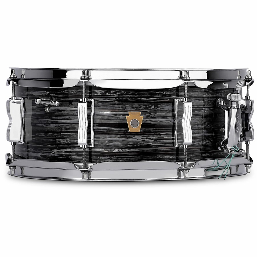 Drums Ludwig Snare Drums | Ludwig Jazz Fest Snare Drum 14 X 5.5 In. Vintage Black Oyster Pearl