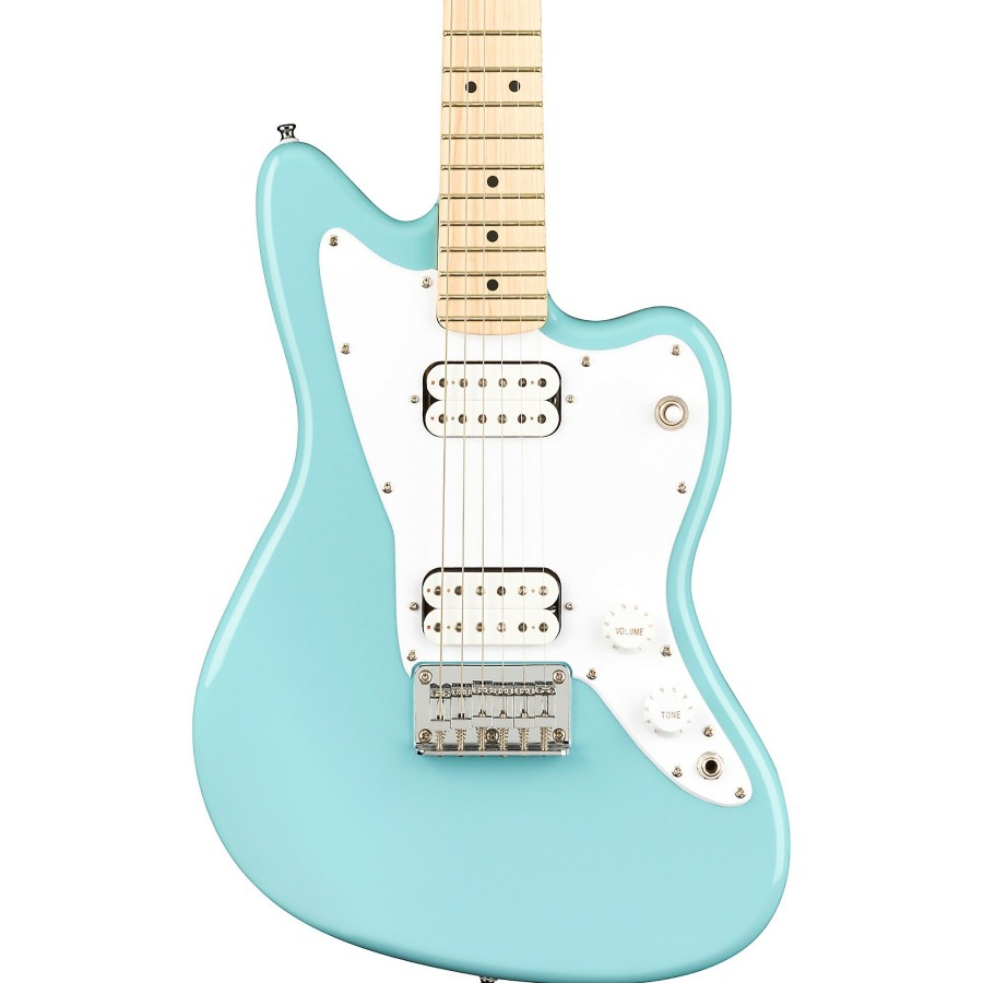 Guitars Squier Travel & Mini | Squier Mini Jazzmaster Hh Maple Fingerboard Electric Guitar Daphne Blue