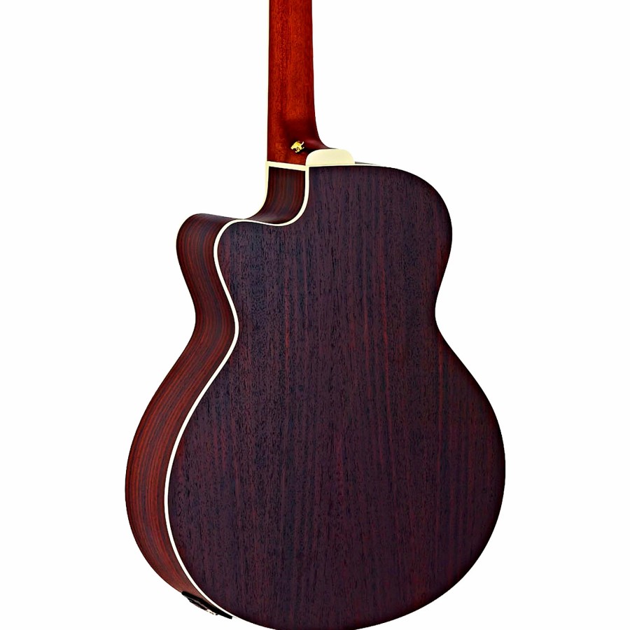 Basses Ortega Fretted | Ortega Deep Series 5 D558-4 Walnut Acoustic-Electric Bass Open Pore Natural