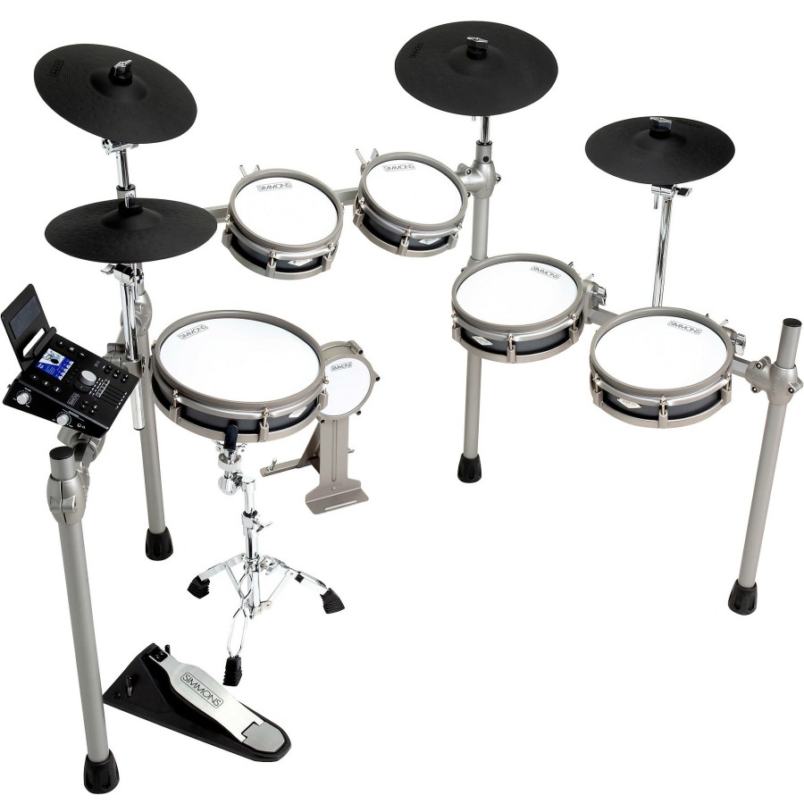 Drums Simmons Electronic Drum Sets | Simmons Sd1250 Electronic Drum Kit With Mesh Pads