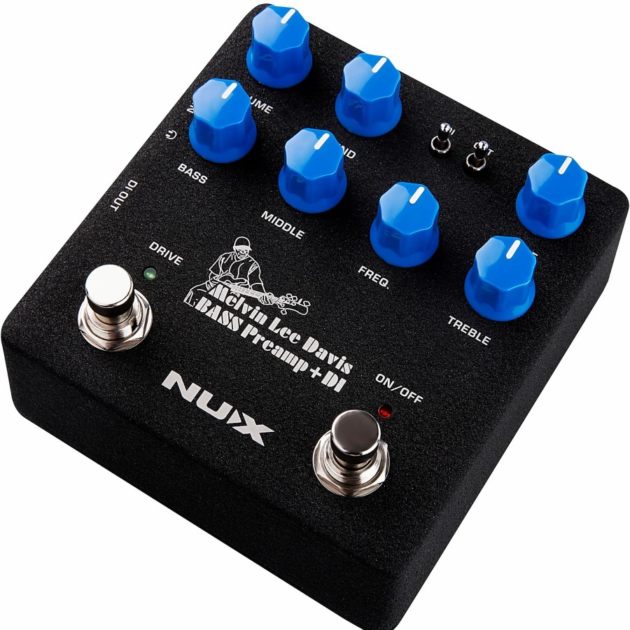 Basses NUX Bass Effects | Nux Melvin Lee Davis Bass Preamp + Di Pedal Black