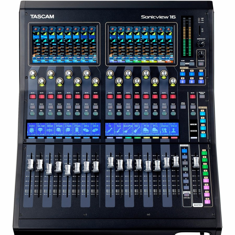 Recording TASCAM | Tascam Sonicview 16Xp 16-Channel Multi-Track Recording & Digital Mixer