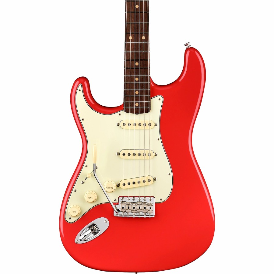 Guitars Fender Left Handed | Fender American Vintage Ii 1961 Stratocaster Left-Handed Electric Guitar Fiesta Red