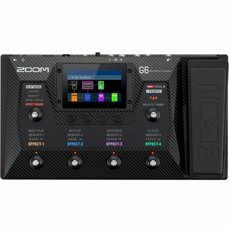 Amps & Effects Zoom Multi-Effects Pedals | Zoom G6 Multi-Effects Processor