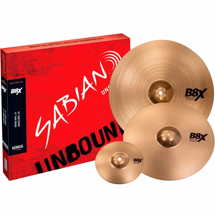 Drums SABIAN Cymbal Packs | Sabian B8X Crash Pack