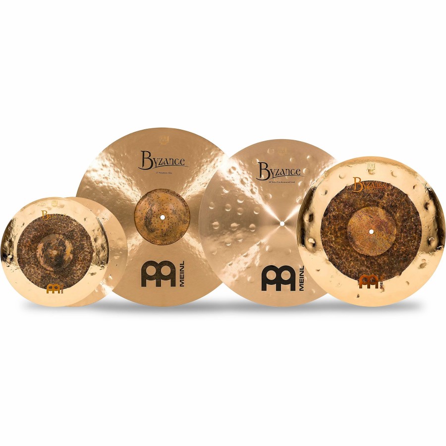 Drums MEINL Cymbal Packs | Meinl Byzance Studio Select Cymbal Set With Free 18" Dual Crash