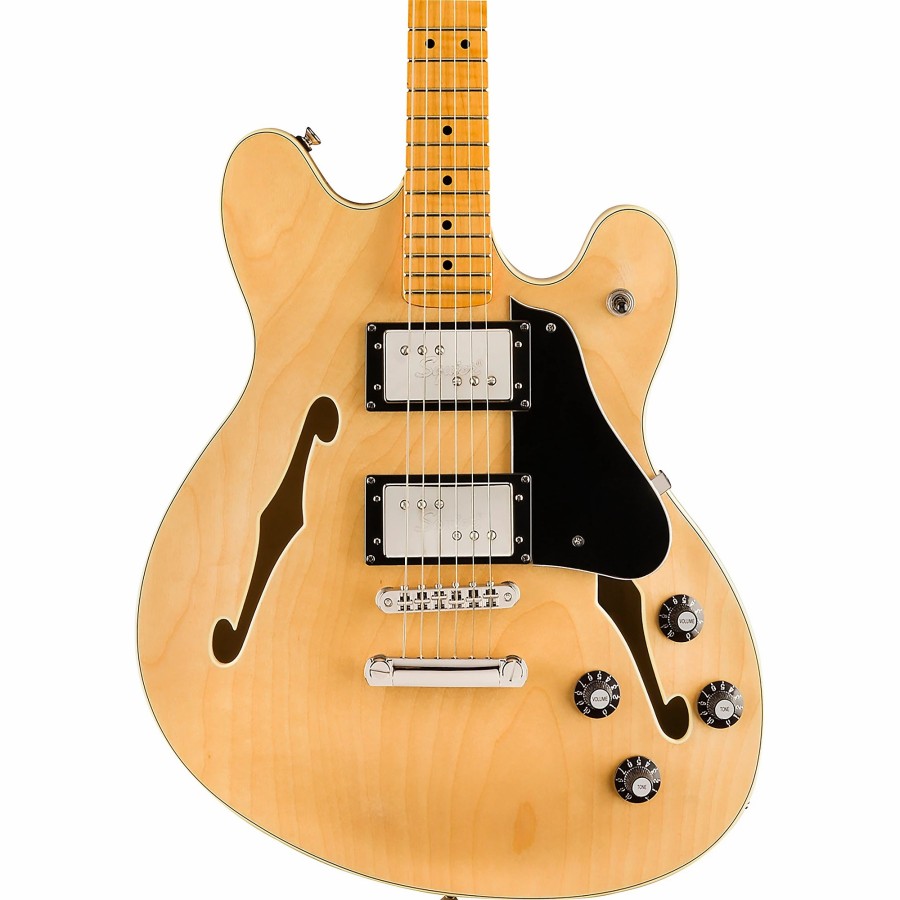 Guitars Squier Hollow & Semi-Hollow Body | Squier Classic Vibe Starcaster Maple Fingerboard Electric Guitar Natural