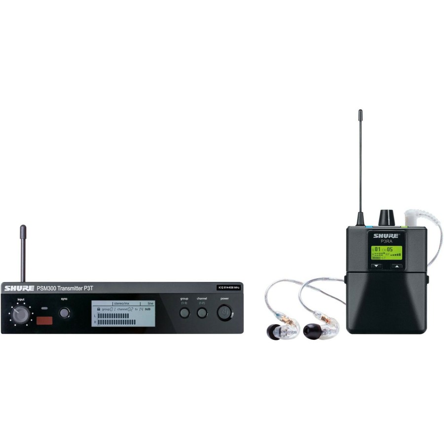 Live Sound Shure | Shure Psm 300 Wireless Personal Monitoring System With Se215-Cl Earphones Band G20 Clear