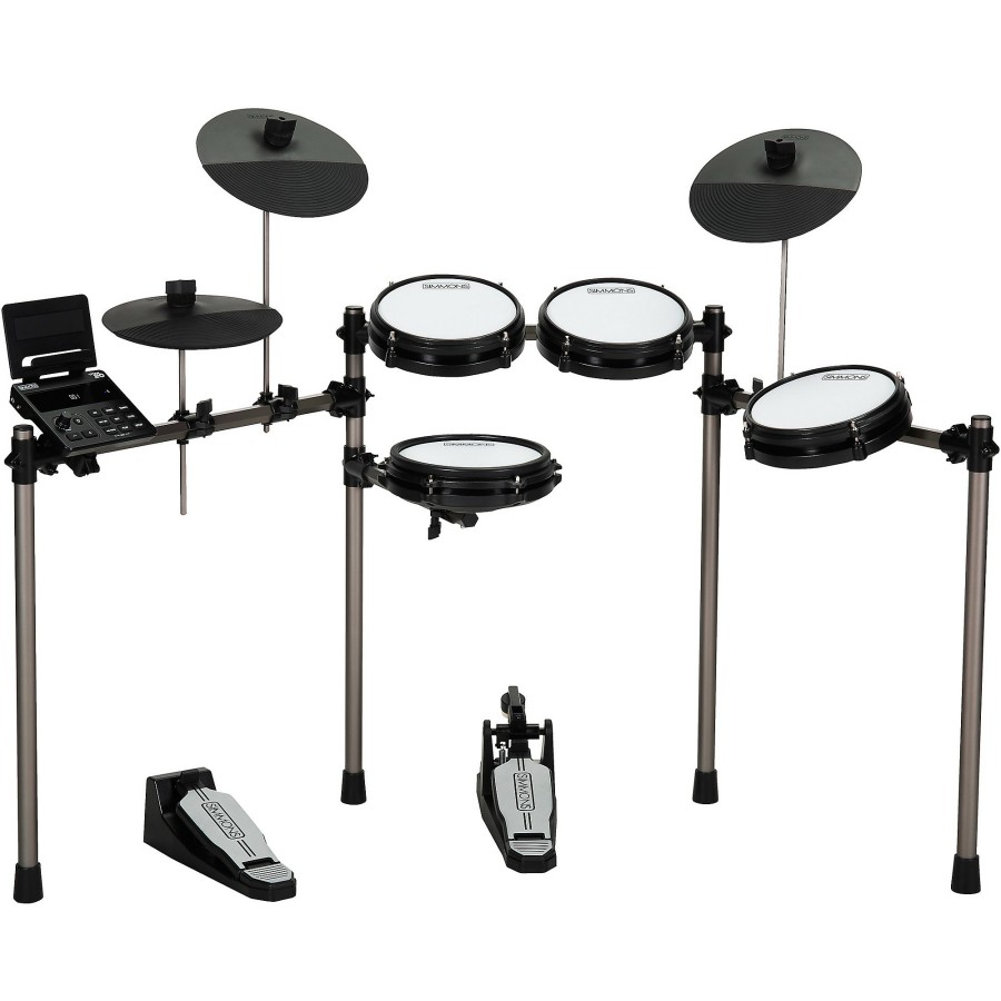 Drums Simmons Electronic Drum Sets | Simmons Titan 20 Electronic Drum Kit With Mesh Pads And Bluetooth