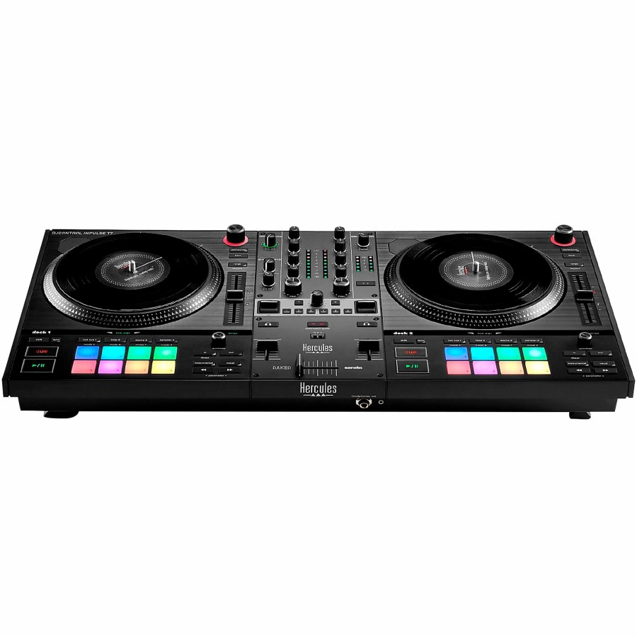 Dj Equipment Hercules DJ | Hercules Dj Djcontrol Inpulse T7 2-Channel Motorized Dj Controller Black