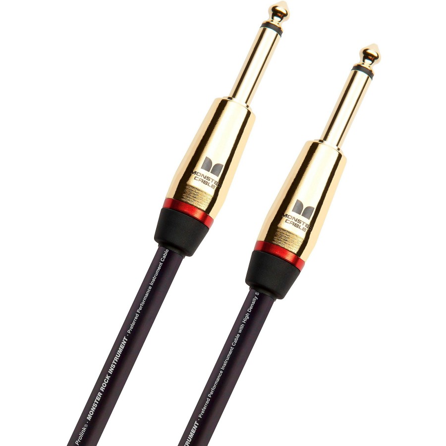 Guitars Monster Cable Instrument Cables | Monster Cable Prolink Rock Pro Audio Instrument Cable 21 Ft. Black