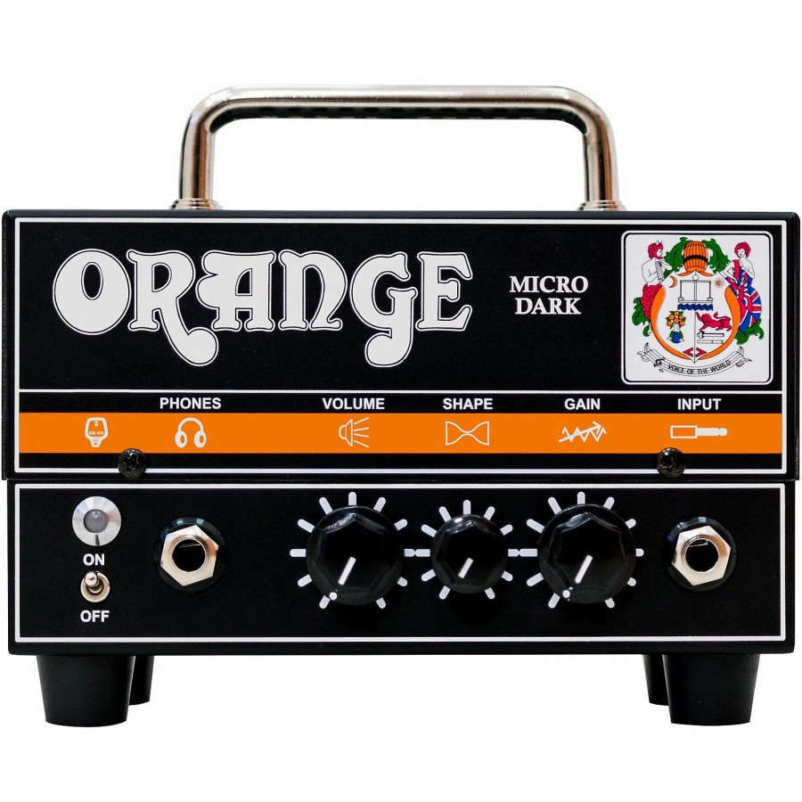 Amps & Effects Orange Amplifiers Heads | Orange Amplifiers Micro Dark 20W Tube Hybrid Amp Head