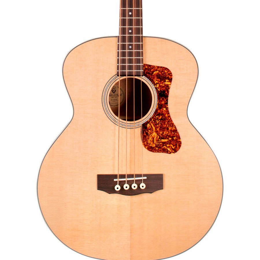 Basses Guild Fretted | Guild B-140E Westerly Collection Jumbo Acoustic-Electric Bass Guitar Natural