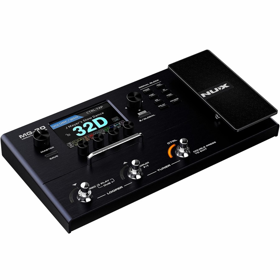 Amps & Effects NUX Multi-Effects Pedals | Nux Mg30 Multi-Effects And Amp Modeler Effects Pedal Black