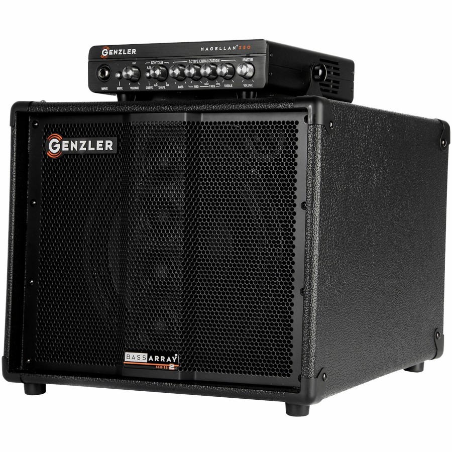 Amps & Effects Genzler Amplification Combo Amps | Genzler Amplification Series-2 Mg350 Ba10 1X10 4X2 350W Bass Combo Amplifier Black