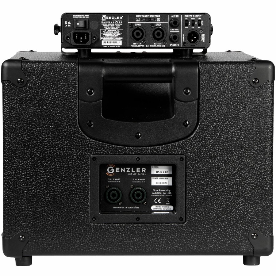 Amps & Effects Genzler Amplification Combo Amps | Genzler Amplification Series-2 Mg350 Ba10 1X10 4X2 350W Bass Combo Amplifier Black