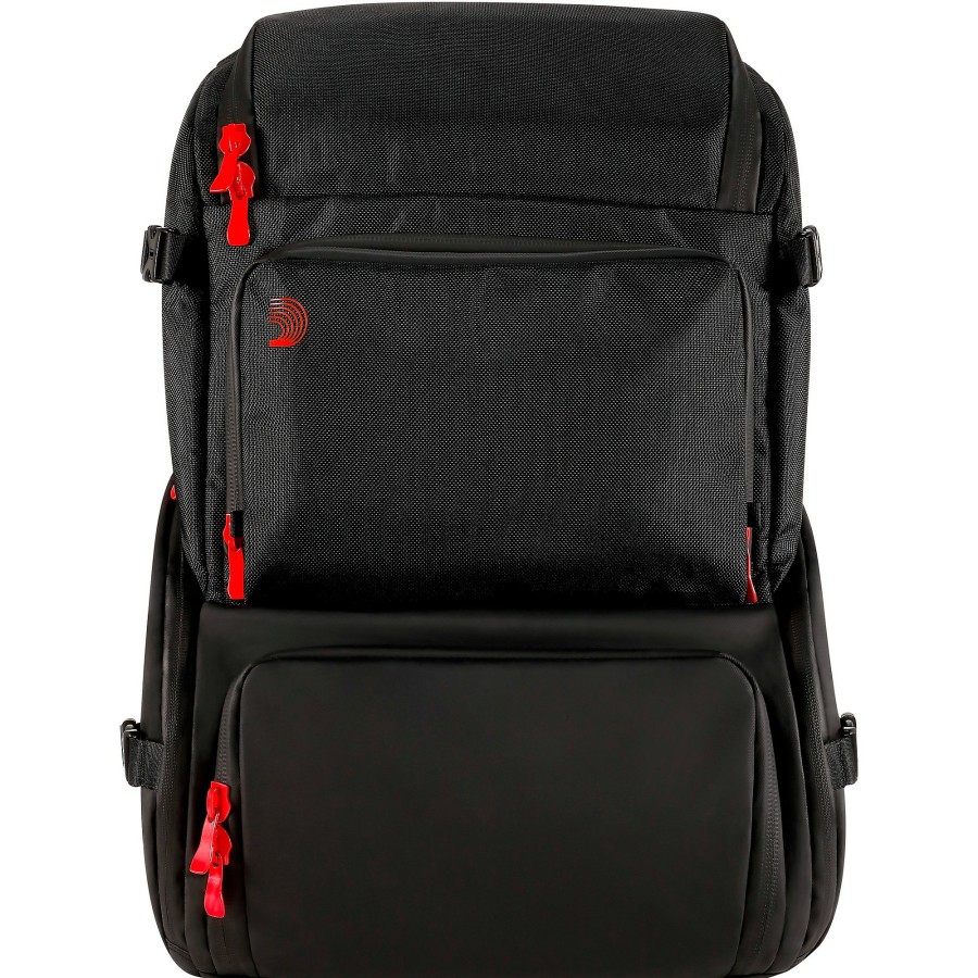 Accessories D'Addario | D'Addario Backline Gear Transport Backpack Red/Black