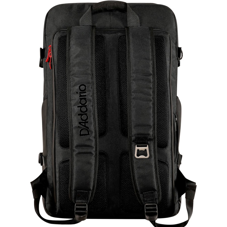 Accessories D'Addario | D'Addario Backline Gear Transport Backpack Red/Black