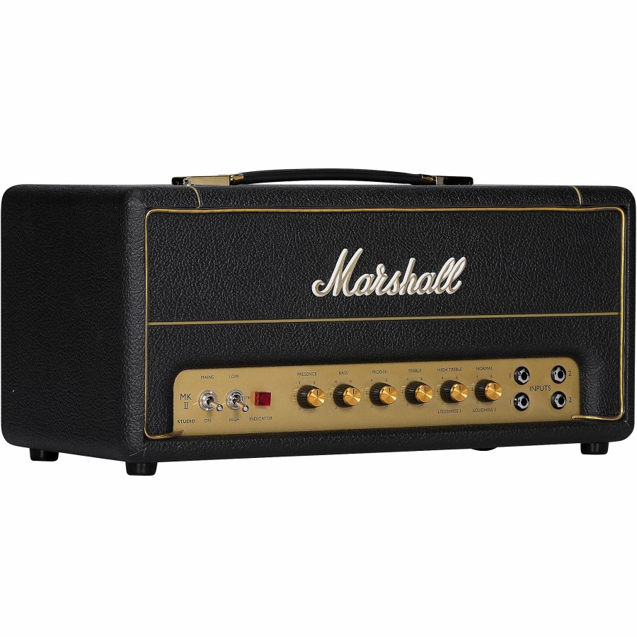 Amps & Effects Marshall Heads | Marshall Studio Vintage 20W Tube Guitar Amp Head Black And Gold