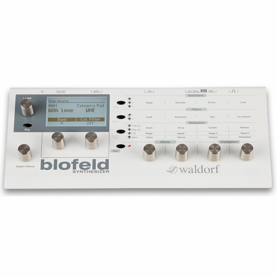 Keyboards & Midi Waldorf Synthesizer Modules | Waldorf Blofeld Desktop Synth Module Cream