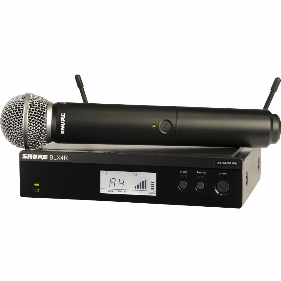 Live Sound Shure | Shure Blx24R/Sm58 Wireless System With Rackmountable Receiver And Sm58 Microphone Capsule Band J11