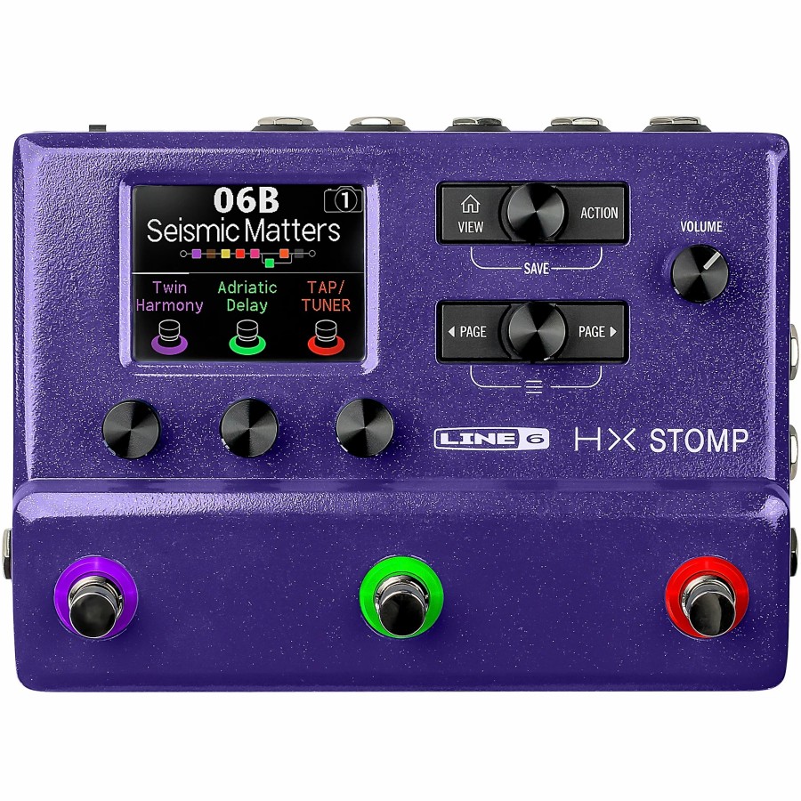 Amps & Effects Line 6 Multi-Effects Pedals | Line 6 Hx Stomp Limited-Edition Multi-Effects Pedal Purple