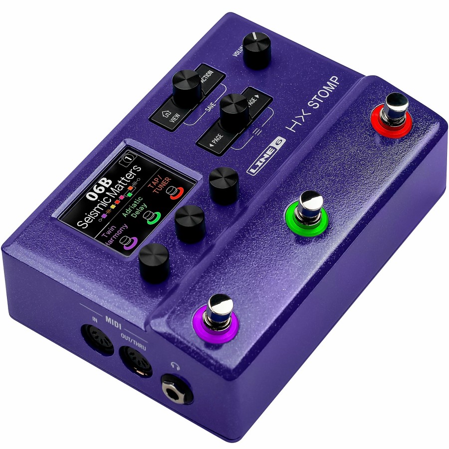 Amps & Effects Line 6 Multi-Effects Pedals | Line 6 Hx Stomp Limited-Edition Multi-Effects Pedal Purple