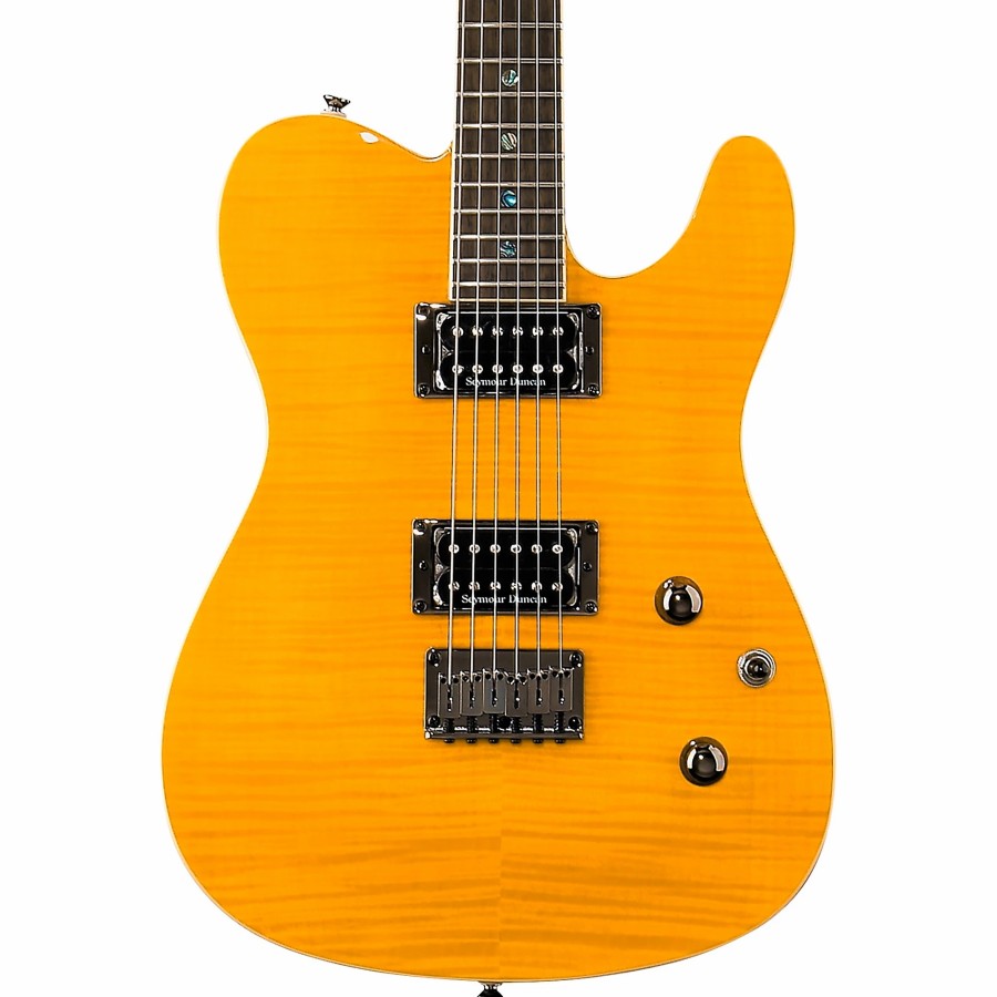 Guitars Fender Solid Body | Fender Special-Edition Custom Telecaster Fmt Hh Electric Guitar Amber