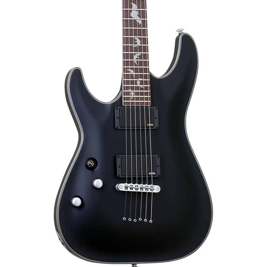 Guitars Schecter Guitar Research Left Handed | Schecter Guitar Research Damien Platinum 6 Left-Handed Electric Guitar Satin Black