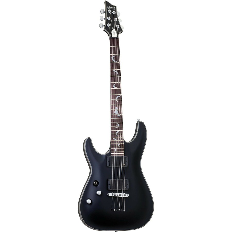 Guitars Schecter Guitar Research Left Handed | Schecter Guitar Research Damien Platinum 6 Left-Handed Electric Guitar Satin Black