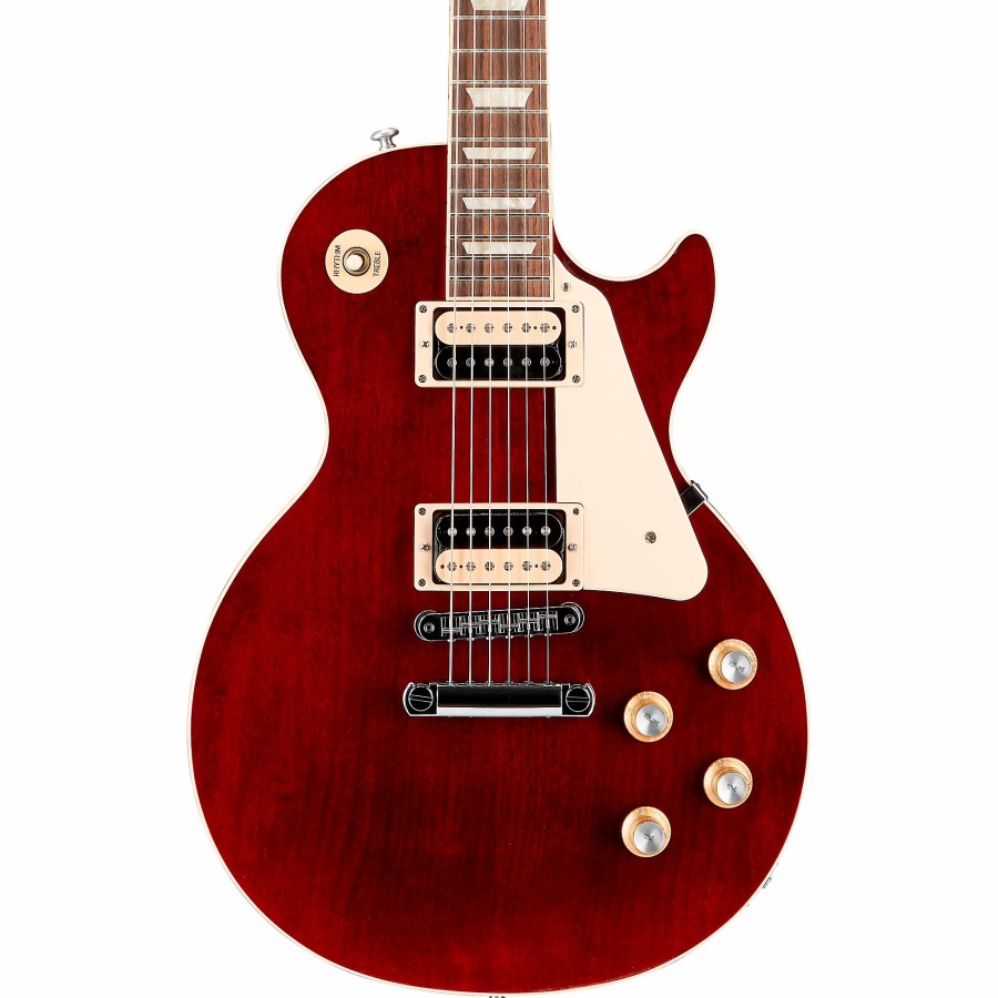 Guitars Gibson Solid Body | Gibson Les Paul Traditional Pro V Satin Electric Guitar Satin Wine Red