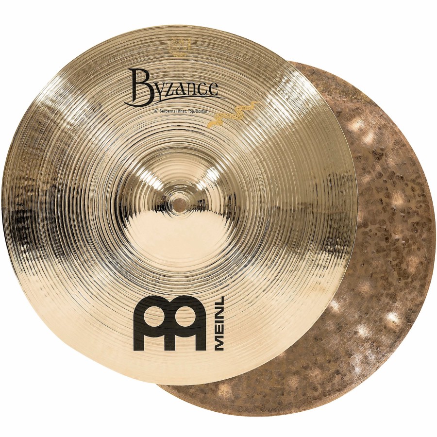 Drums MEINL Hi-Hat Cymbals | Meinl Byzance Brilliant Serpents Hi-Hat Cymbals 14 In.