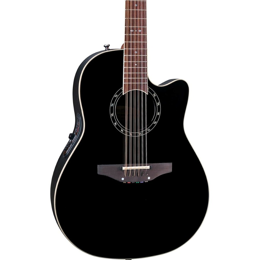 Guitars Ovation 12-String | Ovation Standard Balladeer 2751 Ax 12-String Acoustic-Electric Guitar Black