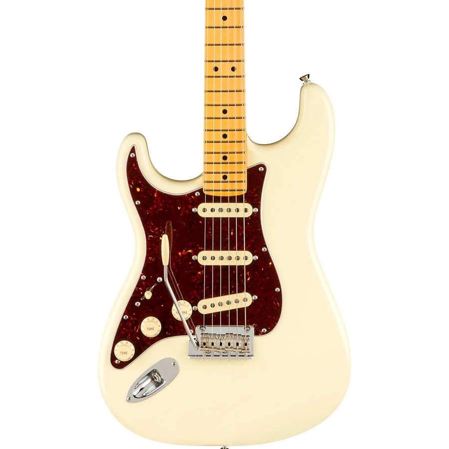 Guitars Fender Left Handed | Fender American Professional Ii Stratocaster Maple Fingerboard Left-Handed Electric Guitar Olympic White