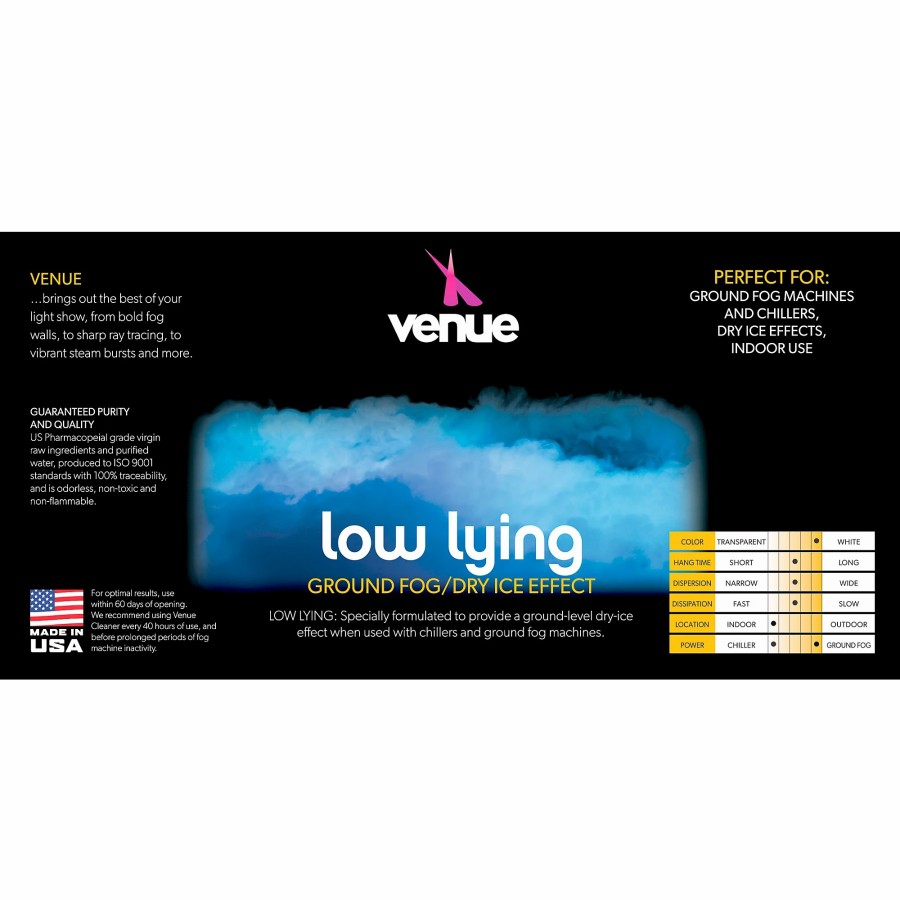 Lighting Venue | Venue Low Lying Ground Fog Juice 1 Gallon