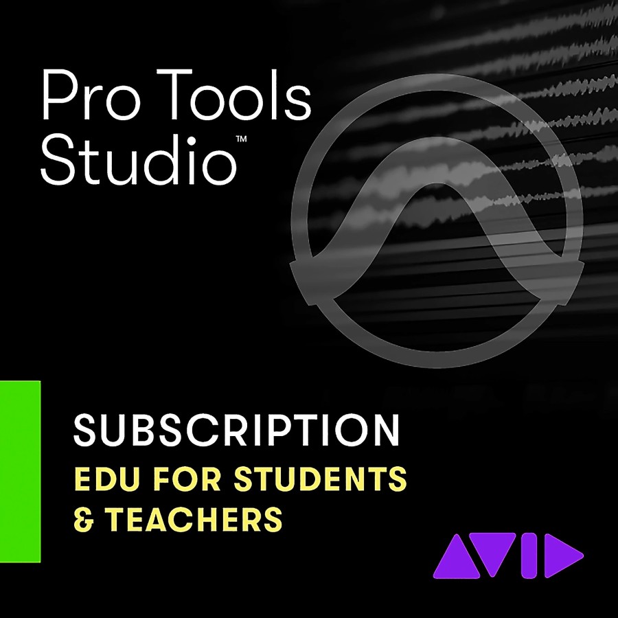 Recording Avid | Avid Pro Tools | Studio 1-Year Subscription Updates And Support For Students/Teachers (Educational Pricing) - One-Time Payment