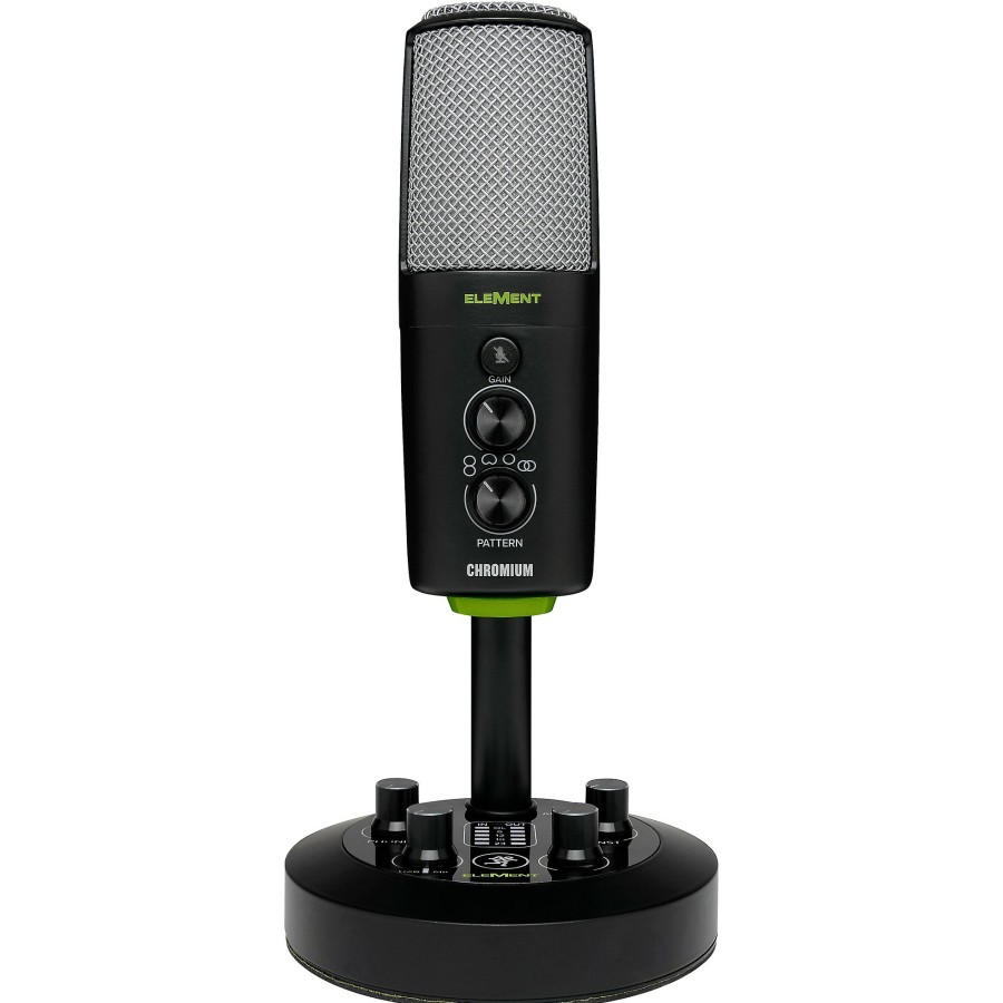 Mics & Wireless Mackie | Mackie Em-Chromium Premium Usb Condenser Microphone With Built-In 2-Channel Mixer