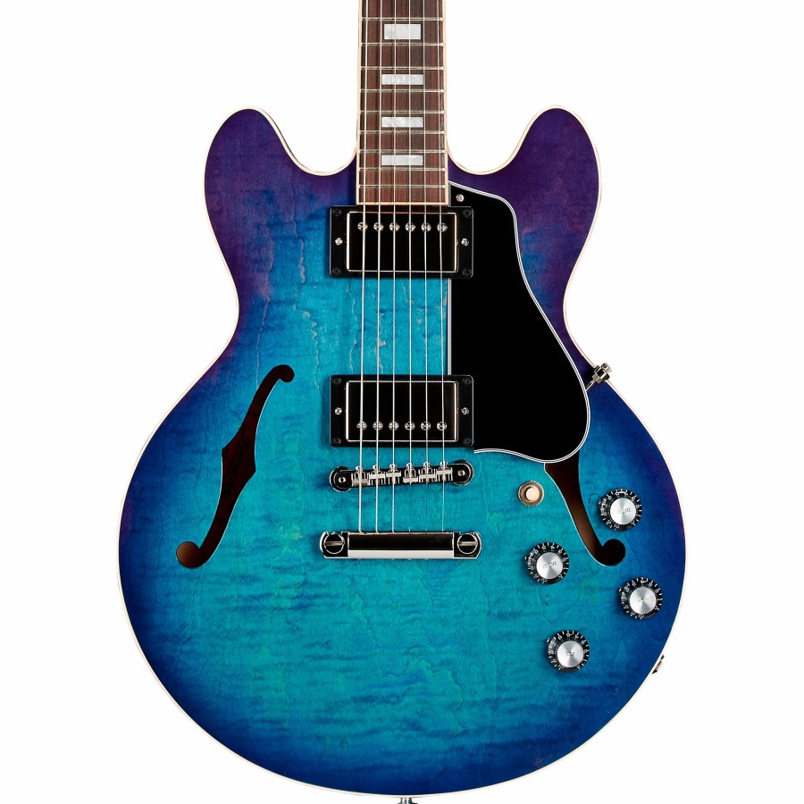 Guitars Gibson Hollow & Semi-Hollow Body | Gibson Es-339 Figured Semi-Hollow Electric Guitar Blueberry Burst