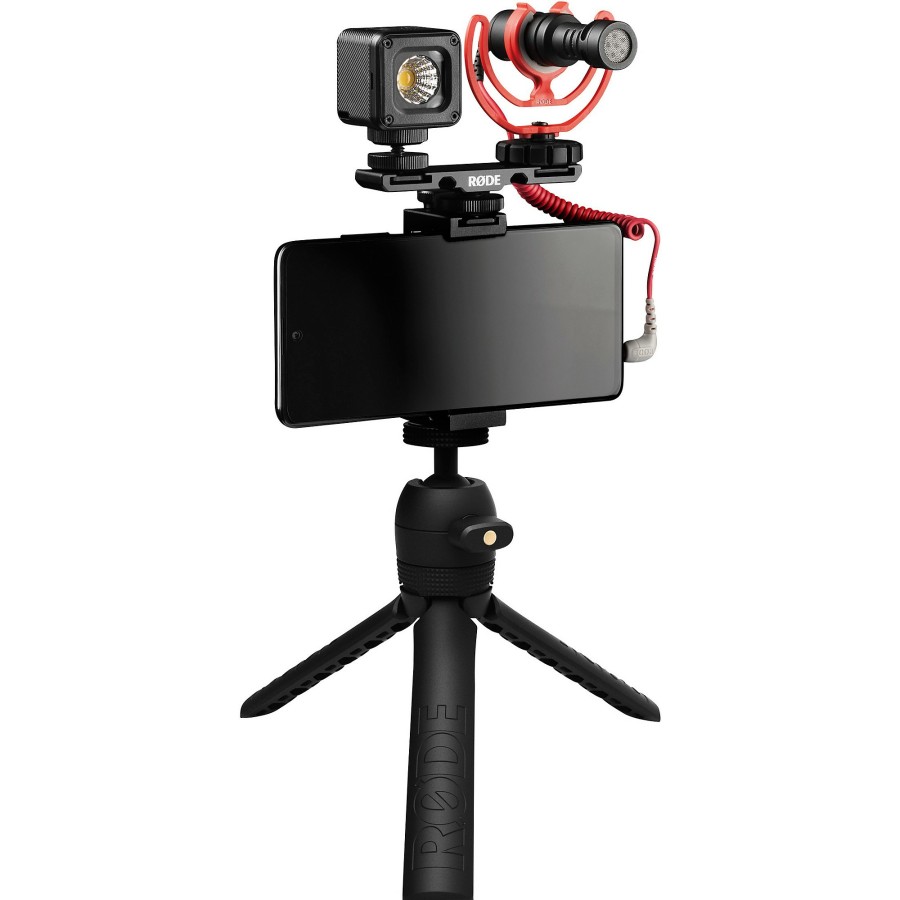 Mics & Wireless RODE | Rode Vlogger Kit For Mobile Phones With 3.5 Mm Compatibility - Includes Tripod, Microled Light, Videomicro And Accessories